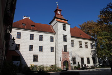 Fototapeta na wymiar Třeboň castle in Třeboň city, South Bohemia, Czech republic