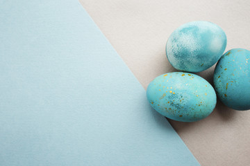 blue  easter eggs