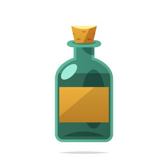 Bottle of rum vector isolated