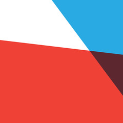 Multicolored Swiss graphic illustration set