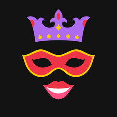 Party photo booth props vector