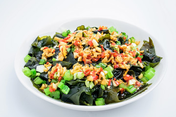 Chinese food - oily seaweed / salad