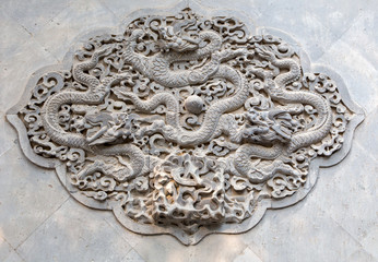 Relief im Sommerpalast in Peking in China