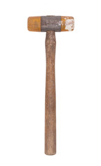 Old wooden hammer