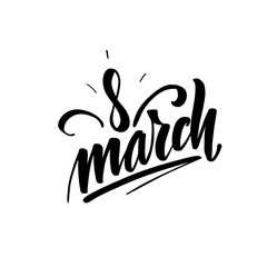 8 march greeting card. Inspirational