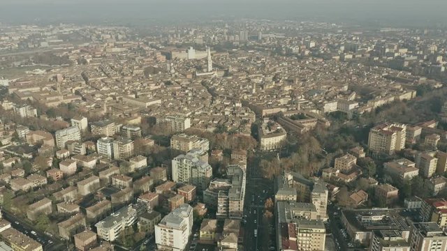 Aerial view of city of Modena. Emilia-Romagna, Italy