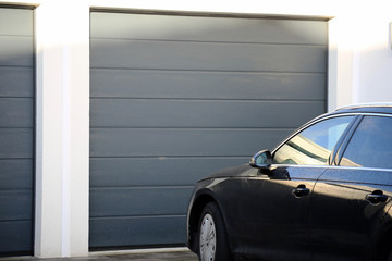 Modern new garage door (sectional door)