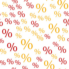 Sales, percent and Discount Seamless vector EPS 10 pattern