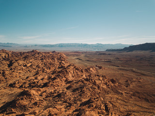 Fototapeta na wymiar American Southwest Landscape Striations Rock Sediment Canyon