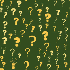 Question mark, education, school concept. Seamless vector EPS 10 pattern. Flat style