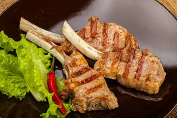 Grilled lamb