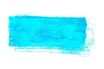 Banner unordentlich gemalt mit hellblauer Farbe