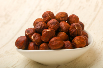 Hazelnut heap
