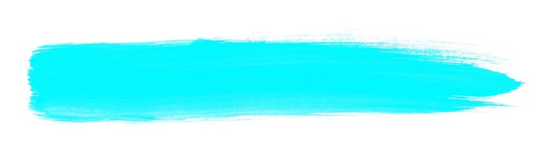 Fototapeta na wymiar Hellblauer mit einem Pinsel gemalter Streifen
