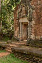 Entrance and steps to stone forest temple