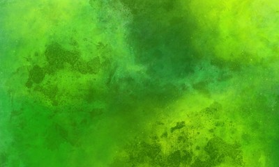 Green painting  abstract background with copy space for text