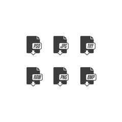 Image & Photography File Format Icon Set