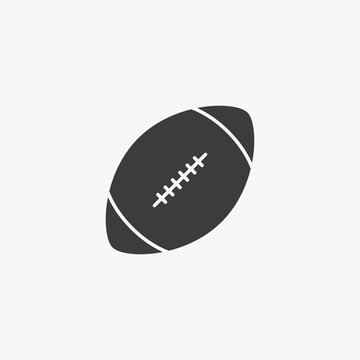 Football Rugby Ball Vector Icon