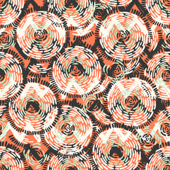 Abstract doodle and boho style handcraft fabric pattern for girls, boys, clothes. Traditional Ethnic design for clothing and textile background, carpet or wallpaper. Fashion style. Colorful bright