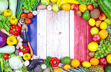 Fresh fruits and vegetables from France - 242435899