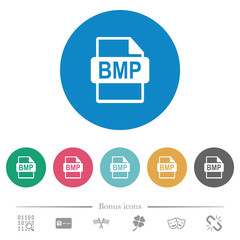 BMP file format flat round icons