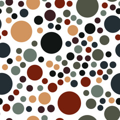 Rounds and circles Seamless vector EPS 10  geometric pattern.