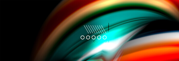Color flow poster. Wave Liquid shape color background. Art design for your design