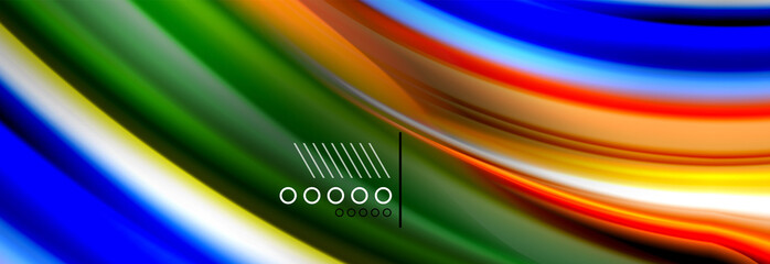 Fluid liquid wave pattern