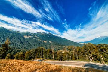 Fototapeta premium Mountain landscape. Sunny day.