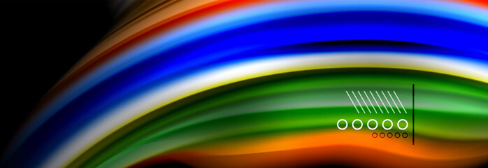 Fluid liquid wave pattern