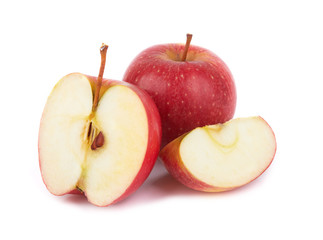 Red apples isolated