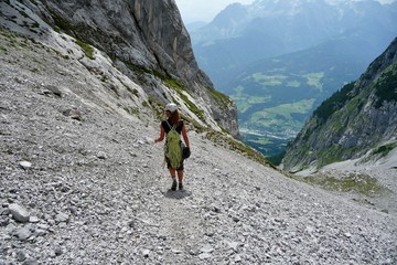 Abstieg, klettern,  © Katharina