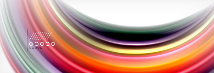 Smooth liquid blur wave background, color flow concept, illustration