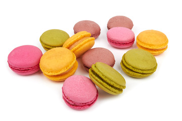 Fototapeta na wymiar french colorful macarons