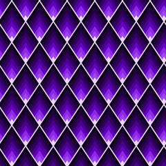 Seamless rhombus pattern. Protone purple tile geometric textile texture.