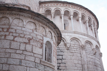 The Church of St. Chrysogonus. Zadar. Croatia. Romanesque style. Details.