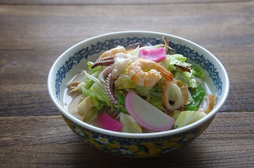 ちゃんぽん　長崎名物のちゃんぽん　長崎名物