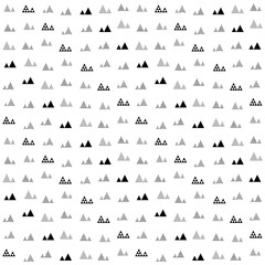 Seamless triangles pattern. Pyramid tile texture. Abstract geometric repeat.