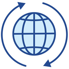 Globalisierung / Vernetzung Vector Icon Illustration