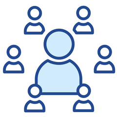 Vernetzung / Netzwerk Social Media Vector Icon Illustration