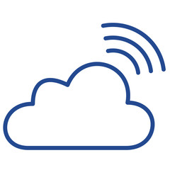 Cloud Hosting Vector Icon Illustration