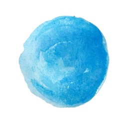 Blue watercolor stain