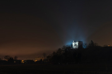 Ancient tradition of Epiphany fires in Friuli. Pignarûl and fireworks.