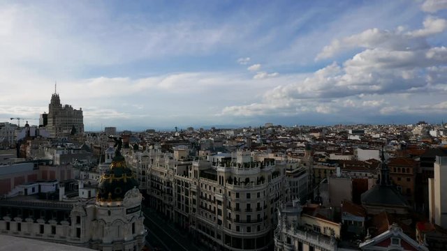 Madrid city center, Gran Via Spain