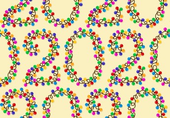 Background with New Year symbol.