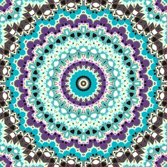 Seamless abstract round mandala celtic pattern