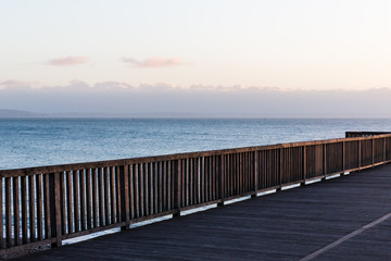 Obraz premium Wooden pier in Normandy