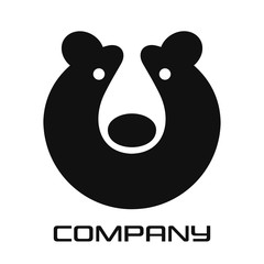 Modern Bear Head Grizzly Logo
