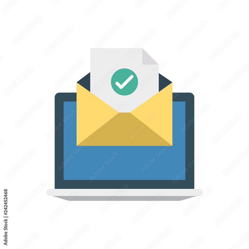 Wall mural message mail envelop e