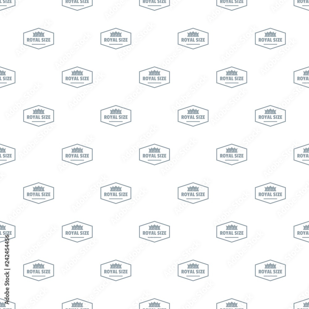 Poster royal crown pattern vector seamless repeat for any web design